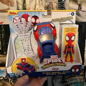 Marvel Spiderman Vehicle with Mystery Figure Toy NEW